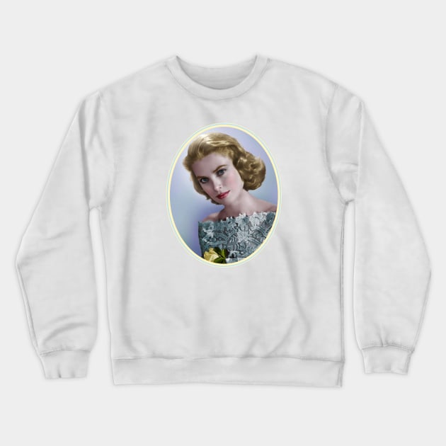 Grace Kelly In Green Crewneck Sweatshirt by Noir-N-More